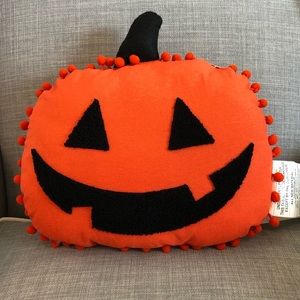 Pumpkin Pom Pom Farmhouse Pillow